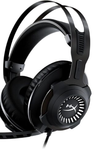 HyperX Cloud Revolver - Gaming Headset with HyperX 7.1 Surround Sound, Signature Memory Foam, Premium Leatherette, Steel Frame, Detachable noise-cancellation microphone