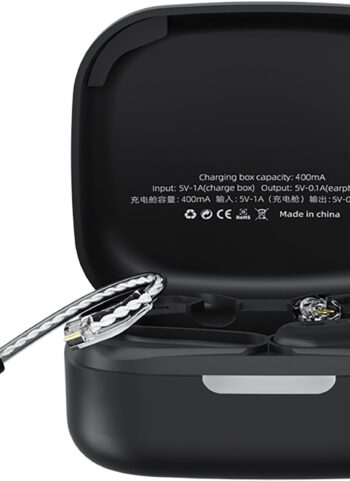 CCA KZ AZ09 IEM Bluetooth Adapter, Bluetooth 5.4 Module, Wireless Waterproof Ear Hook Extra, Long Battery Life Cable for KZ ZS10 PRO/X/2, ZSN Pro/X, AS16 PRO, Zax,ZAR, CRA/C12(C pin)