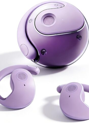 Over Open Ear Earbuds Wireless Bluetooth Open Ear Headphones Air Conduction Earbuds that Don't Go in Your Ear with Awareness of Surroundings with Over-Ear Hooks